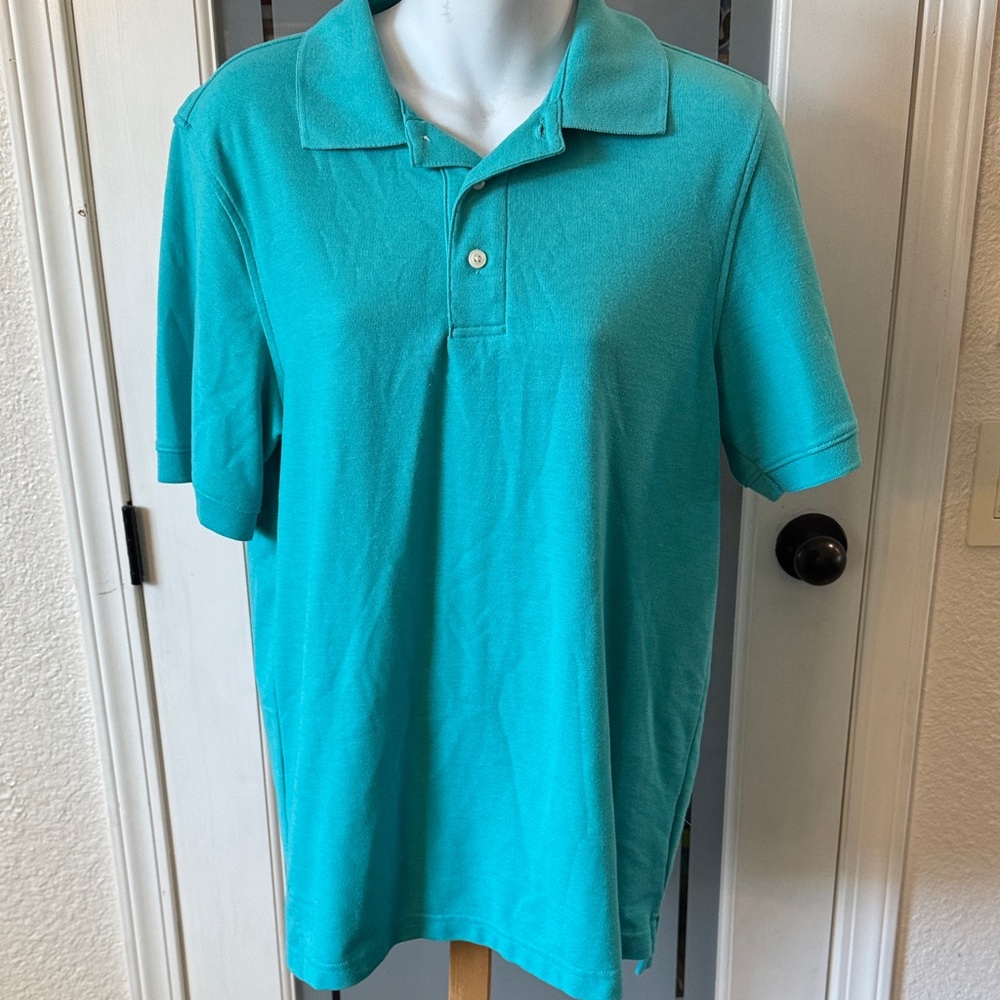 Vibrant Teal Polo Shirt for Men